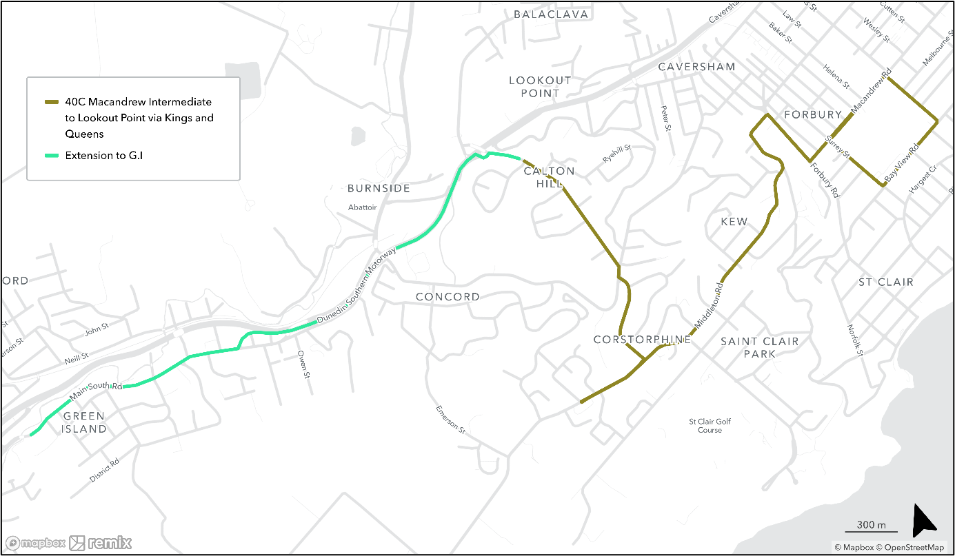 Orbus bus 40c extended route