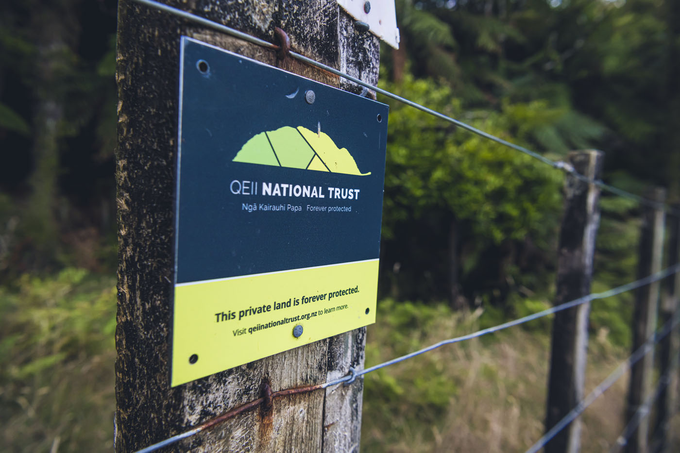 QEII National Trust sign