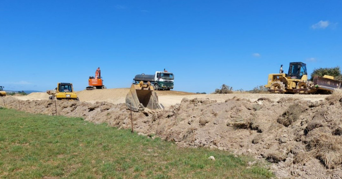 Stage 7 of the Taieri floodbank reconstruction