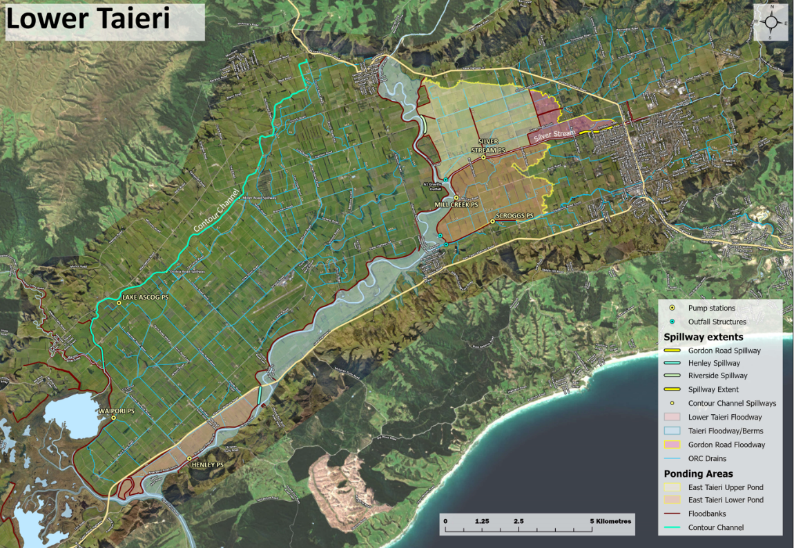 Lower Taieri Flood Protection Scheme & East/West Taieri Drainage Schemes, including Contour Channel.