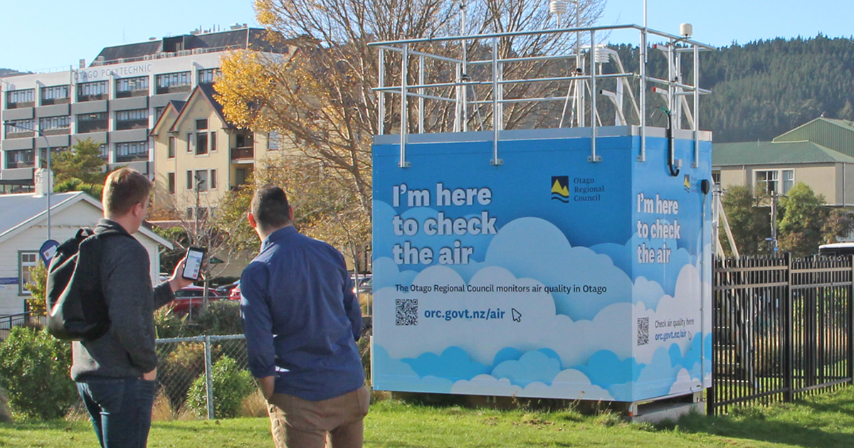 Dunedin monitoring site on Clyde Street.