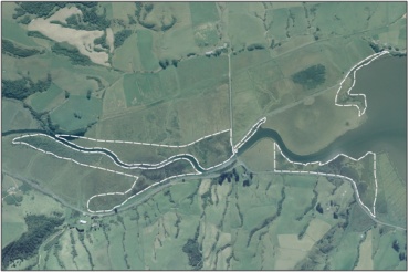 Aerial View of Catlins River Wetland  (March 2006)