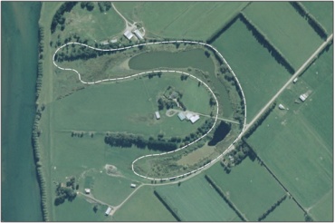 Aerial View of Culcairn Oxbow Marsh (March 2006)