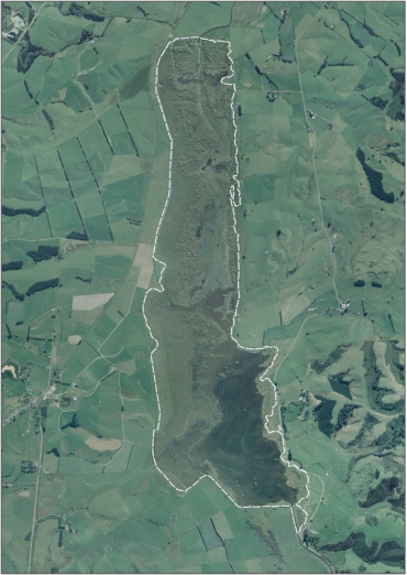 Aerial View of Lake Tuakitoto Wetland (March 2006)