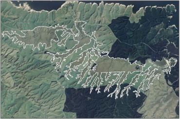 Aerial View of Loch Luella Fen Complex (March 2006)