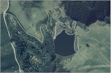 Aerial View of Malones Dam Margins (March 2006)