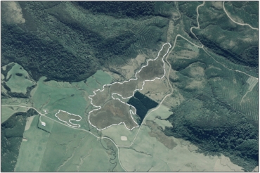 Aerial view of Upper Tahakopa Swamps (March 2006)