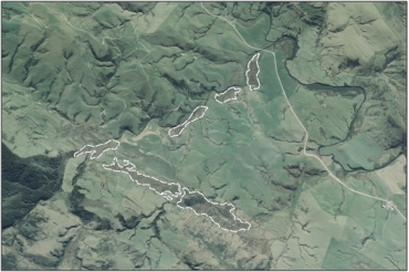 Aerial view of Wairepo Creek Marsh Complex (March 2006)