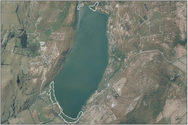 Aerial View of Lake Hayes Margins (February 2006)