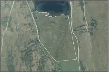 Aerial View of Moke Lake Bog (February 2006)