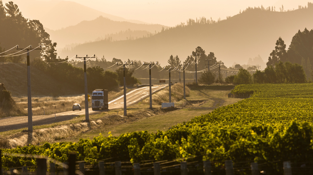 Stock Truck On Road Foggy Mountain South Island Adobestock 249907599