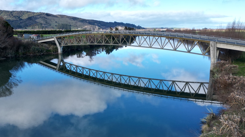 Kaitangata Riverside Road Bridge DJI 0358