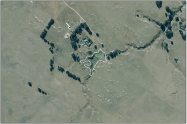 Aerial View of Reefs Pond Margins (March 2006)