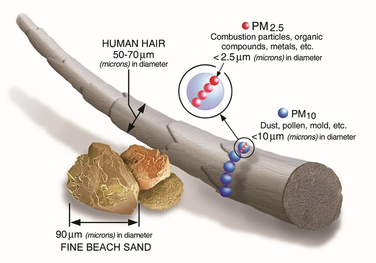 Particular matter image. Image source from US Environmental Protection Agency (EPA)