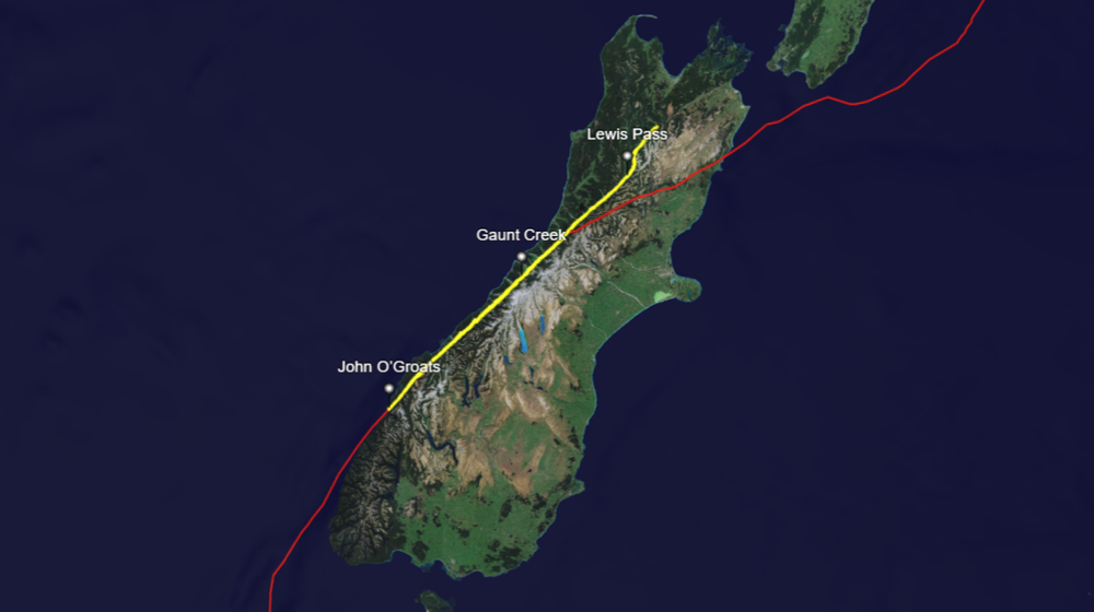 Alpine Fault Screen Shot From Arcgis