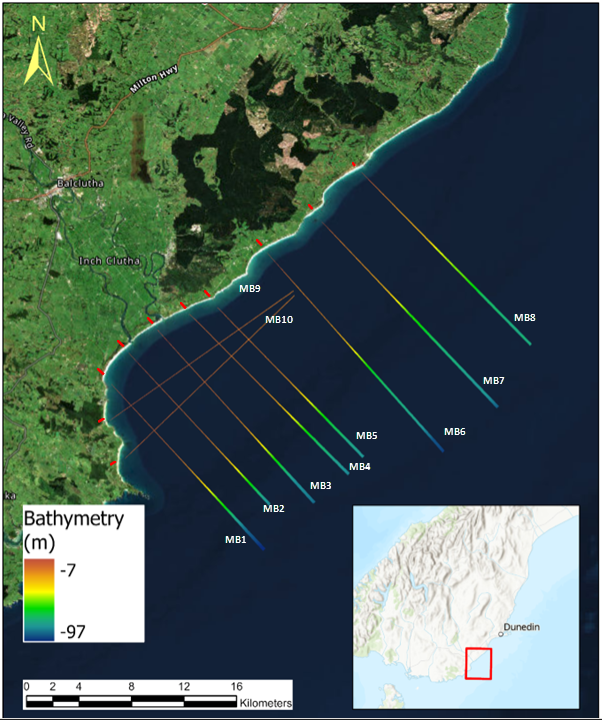 Survey area within Molyneux Bay