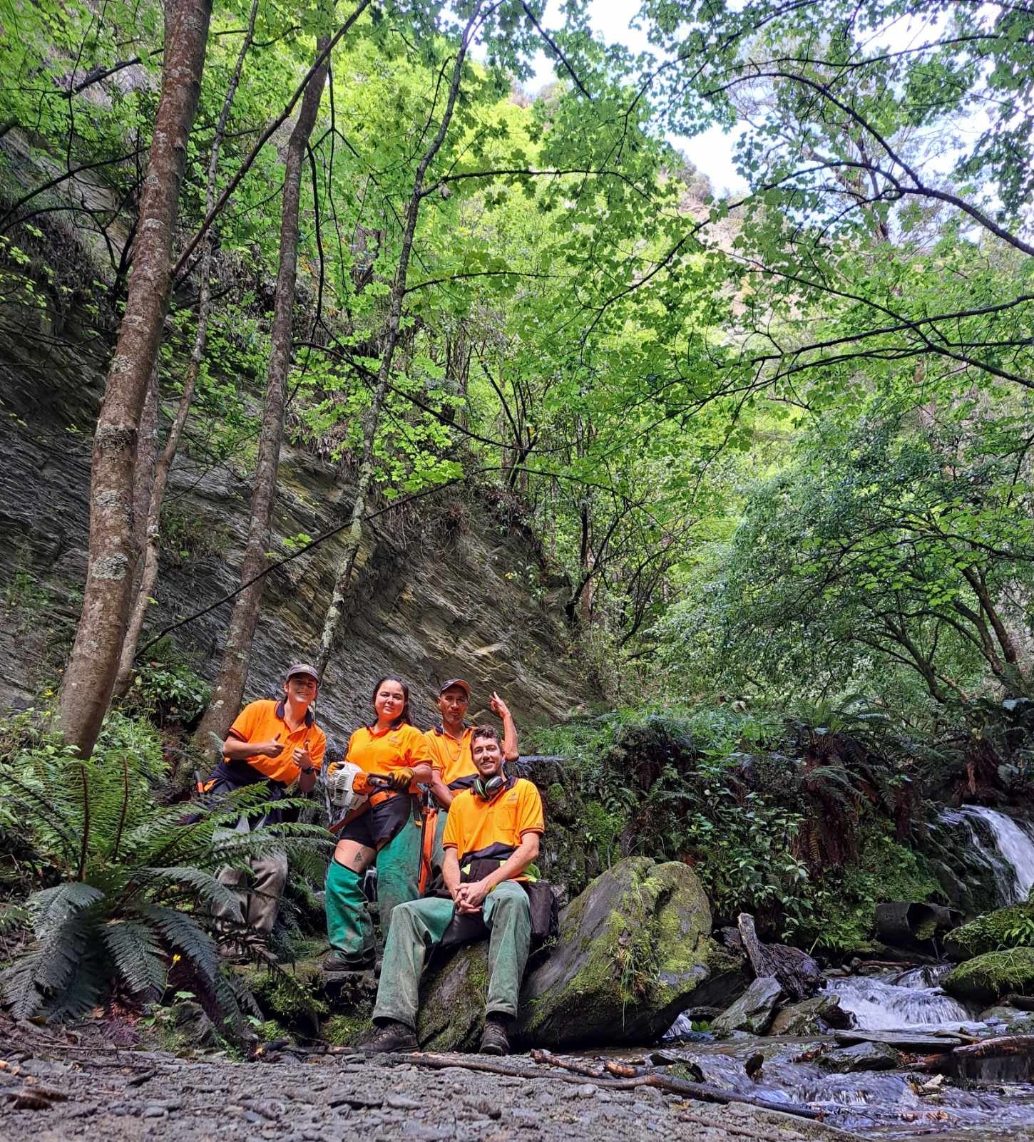 The Aukaha Field Team On The Job