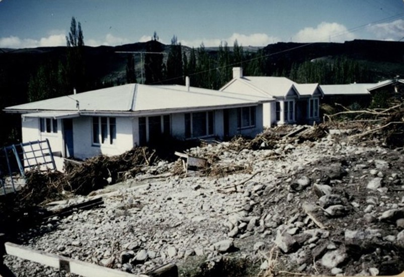 Direct Impact Of A Debris Flow At Reservoir Creek In 1978 Roxburgh
