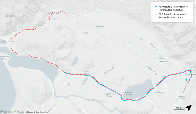 Route 2 - Old and new route