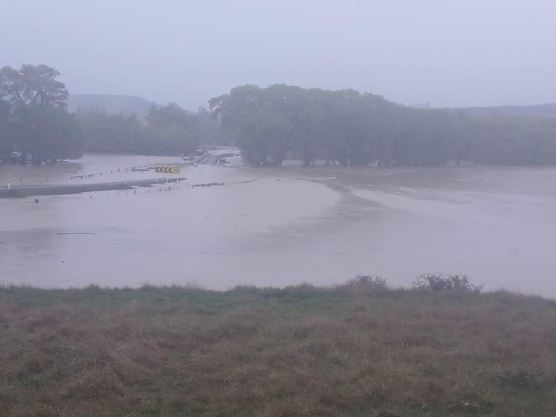Flooding SH87 At Kokonga Bridge