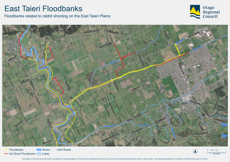 Floodbanks related to rabbit shooting on the east taieri plains