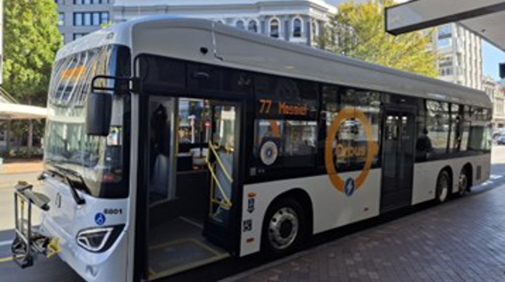Underway . . . The Latest Addition To Orbus’ Electrified Bus Fleet In Dunedin