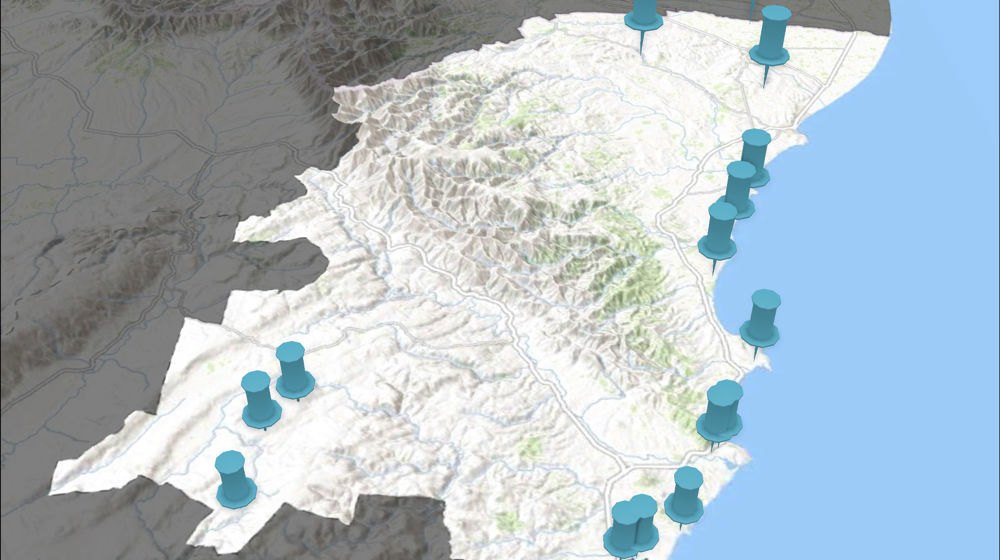 Waitaki District Wetlands Map