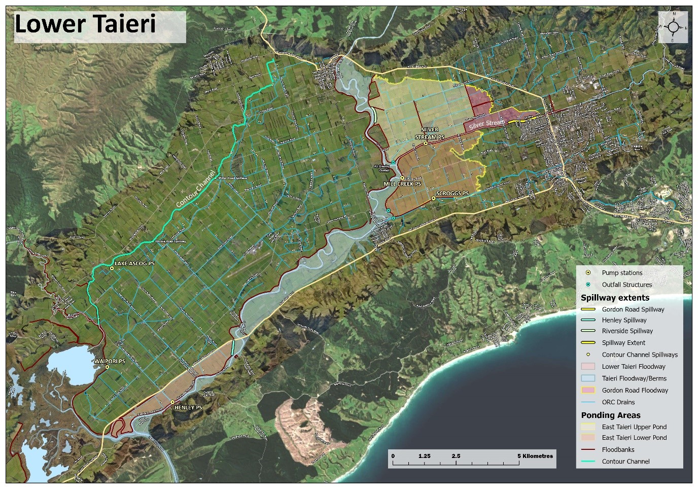 Contour Channel, At Left In Green