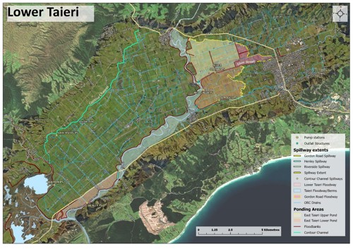 Contour Channel, At Left In Green