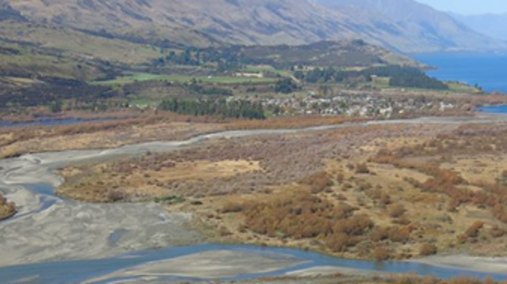 Dart Rees Delta, With Glenorchy Township In The Background