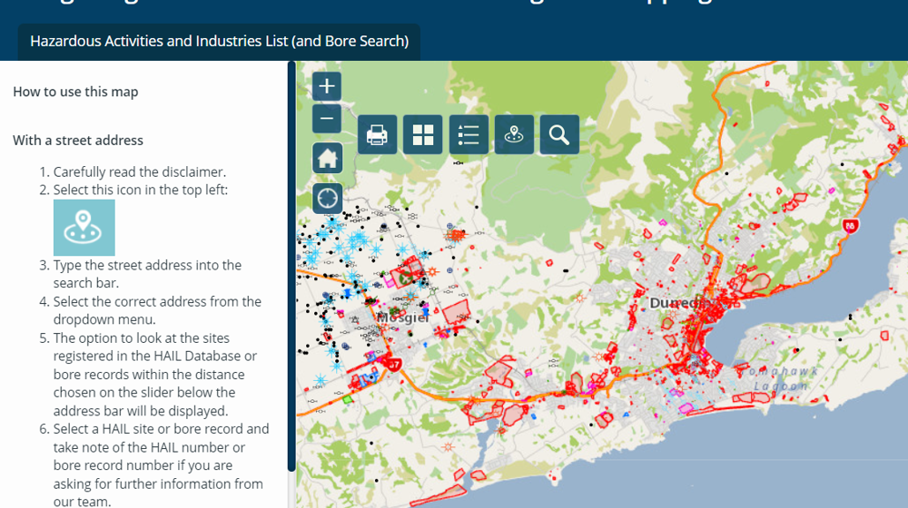 Thumbnail Otago Regional Council Listed Land Use Register Mapping Resource