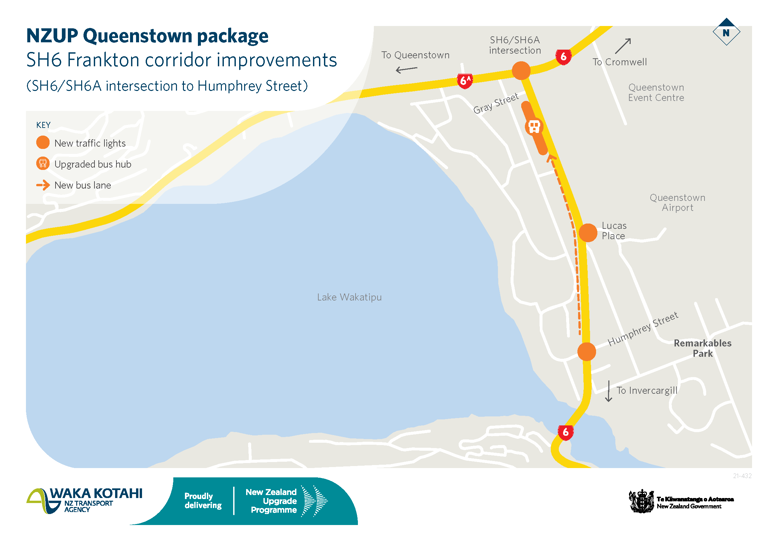 NZUP Queenstown Package SH6 Frankton Corridor Improvements Humphrey Street